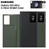 Оригинальный чехол-кошелек Samsung Galaxy S23 Ultra SM-S918B S-View с карманом-держателем для карт, защитная крышка с умным экраном для просмотра для S23 Ultra