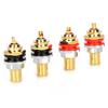 Разъем RCA Monosaudio C401G Чистая медь Позолоченный 24K Разъем RCA гнездовой Клемма