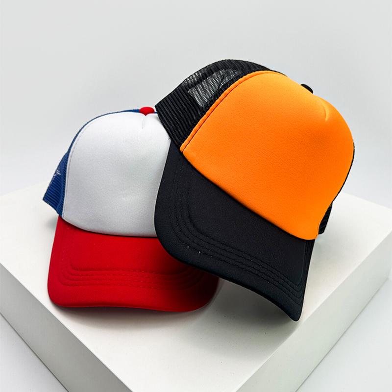 Сетчатые бейсболки Color Block Защита от солнца Дышащие Новые Мужские Женские Модные Простые Повседневные Кепки Тракер Универсальные Для улицы Однотонные Классические