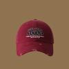 Retro old ripped embroidery baseball cap children big head circumference show face small sunshade cap
