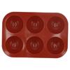 Силиконовая форма для пищевых продуктов Полусферическая форма для торта Лоток для шоколадного мыла Домашняя кухня(6 отверстий )