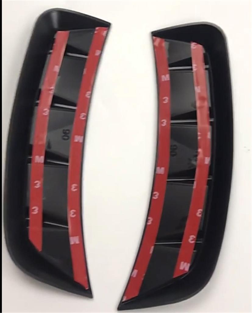 Глянцевый Черный Боковой Эмблема Крыла Переднего Крыла Автомобиля Значок Капот Расширители Арок Защита Колесной Арки Бровь Защитник Брызговик Наклейка Расширитель Защита Арки