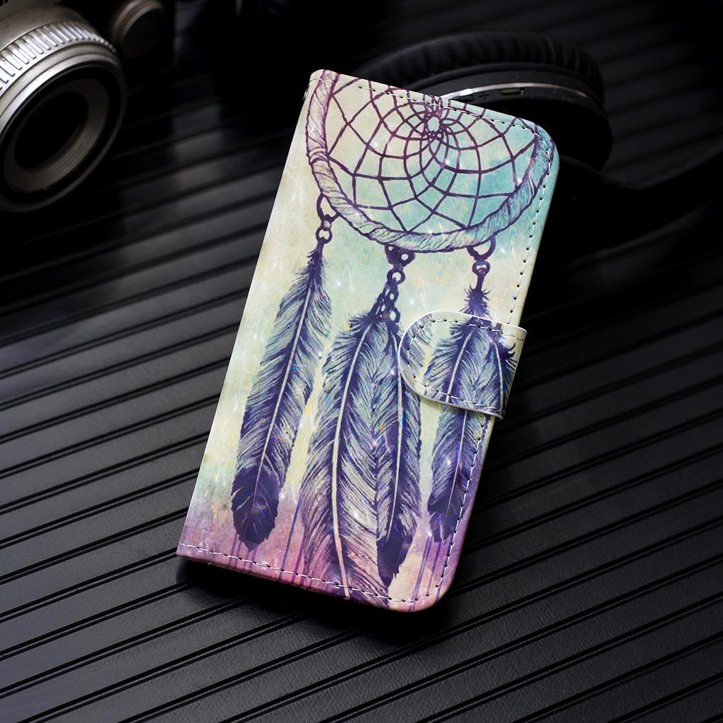 3d Flip Leather Case For Samsung Galaxy S10 S20 Note 10 20 Plus Ultra Lite Fe S10e J2 Core 2020 M31s M11 Book Cover Painted