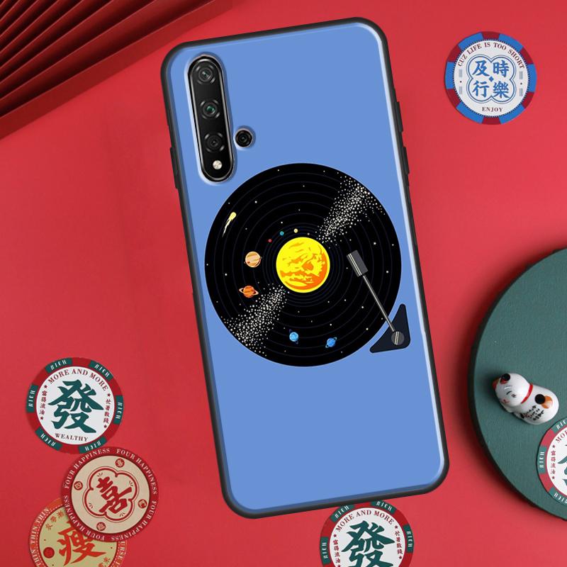 Vinyl Record Retro For Huawei P20 P40 P30 Lite P60 Pro Nova 12s 11i 12i 10 9 SE 5T Y91 Y90 Y60 Y70 Y72 Y61 Case