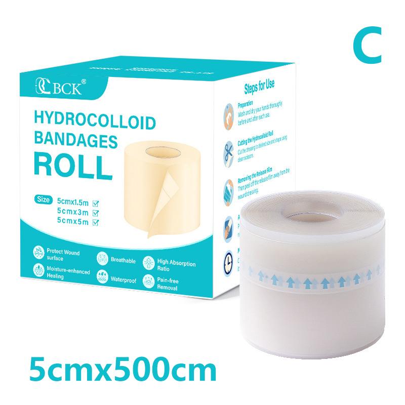 1 рулон гидроколлоидных пластырей для эффективного ухода за ранами, экстратонкая, мягкая, водонепроницаемая самоклеящаяся лента для покрытия шрамов