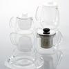 KINTO UNITEA Teapot, 450ml, Stainless Steel, Dishwasher Safe, Heat-Resistant Glass, 8308