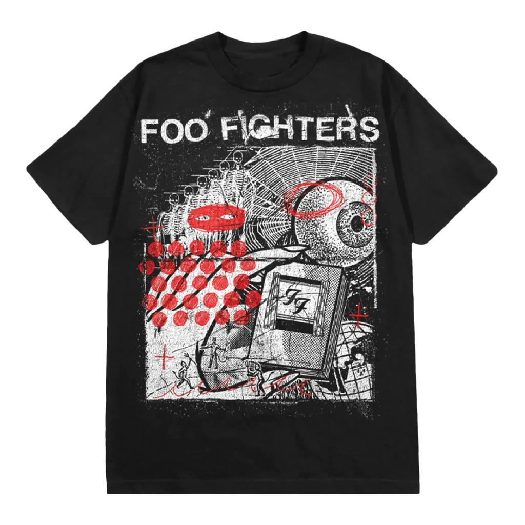 Foo Fighters Band New Album Your Favorite Toy Men's Clothing Women's T-Shirt Cotton Vintage Tee Summer T Shirt Streetwear