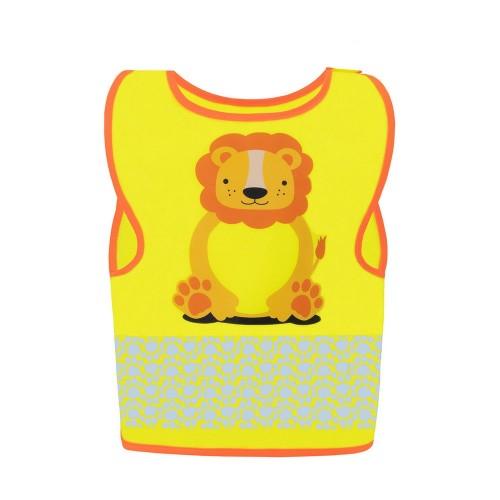 Korntex Childrens/Kids Funtastic Wildlife Lion Safety Hi-Vis Vest