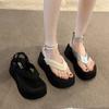 Fashion Summer Women Platform Wedges Heel Sandals Fashion Clip Toe Ladies Elegant Party Dress Gladiator Sandalias