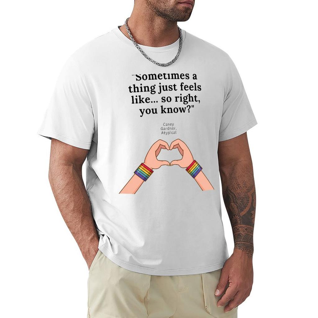 Casey Gardner Atypical quote TShirt Casual Basic Short Sleeve TShirt