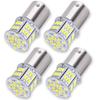 TORIBIO S25 LED 1156 S25 G18 Pin Long Compatible with 12V and 24V 4-Pack High-Brightness Single-Bulb (P21W BA15S) 180° Angle, Life, 3014SMD, 54-LED,