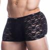 Boxer en dentelle Lace Trunk Noir - CUT4MEN - Boxer Sexy