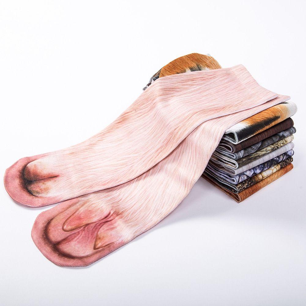Printing Cotton Hosiery Cat Funny Socks Tube Socks Women Socks 3D Print Animals Sock Men Socks
