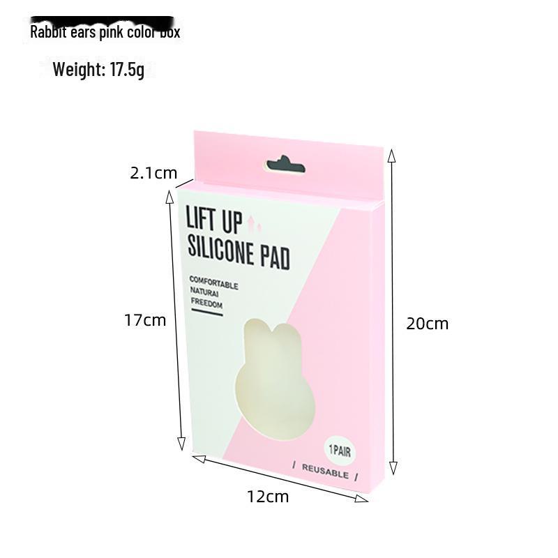 Накладки на соски из тонкой ткани с заячьими ушками для большой груди — антипровисающие, защищающие от воздействия окружающей среды, невидимые и поддерживающие наклейки на бюстгальтер.