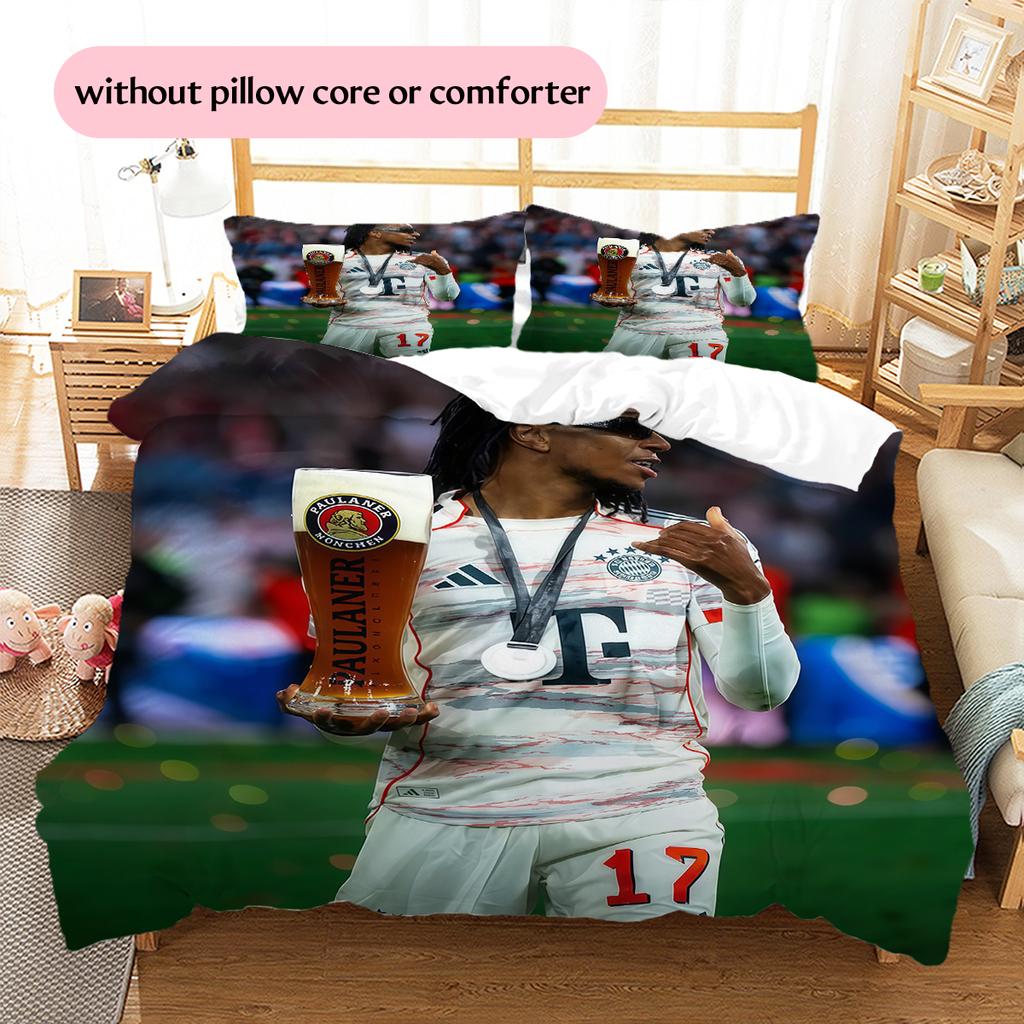 Michael Olise Pattern Bedding Home Decoration Birthday Gift (1 * duvet cover + 2 * pillowcase, without core)