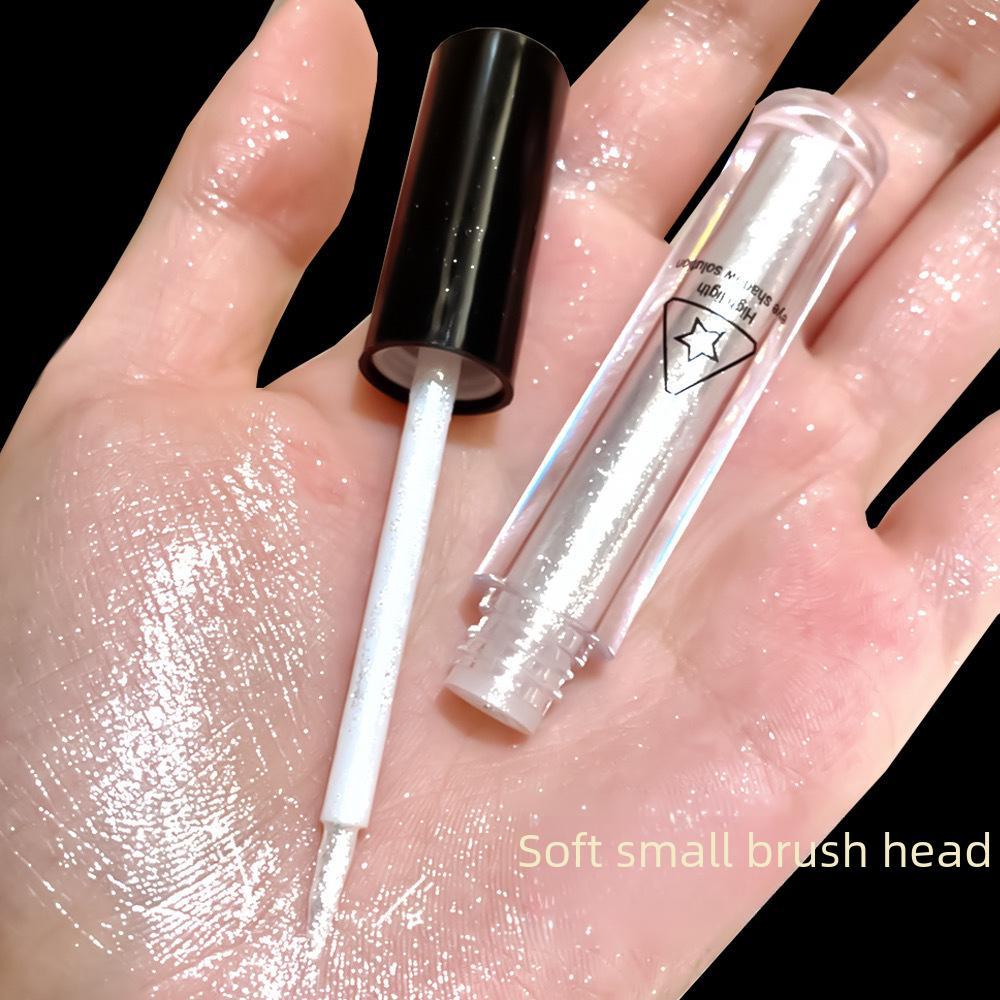 HISYI Liquid Eyeshadow: Tear Glitter Sequins, Silkworm Pearl, Polarized Brightening, High Gloss Monochrome for Women.