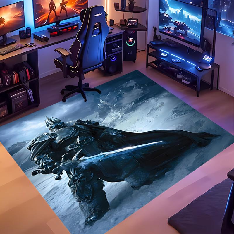 1 шт. Коврик для входа World of Warcraft, Нескользящий коврик, Ковер для комнаты, Декор для улицы, Кухонный коврик, Придверный коврик - Можно стирать в машине, Легко чистить