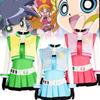 Красочный полиэстеровый костюм для косплея Powerpuff Girls, идеально подходящий для Хэллоуина или сценических выступлений