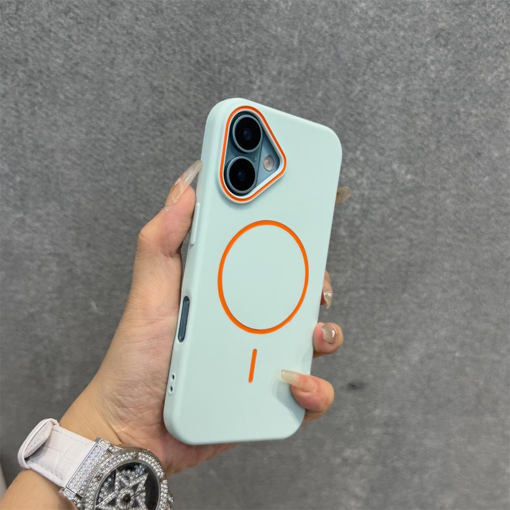 Matte Soft Silicone For Magsafe Magnetic Case for iPhone 16 16E 15 14 13 12 Pro Max 11 Hit Color Shockproof Bumper Cover