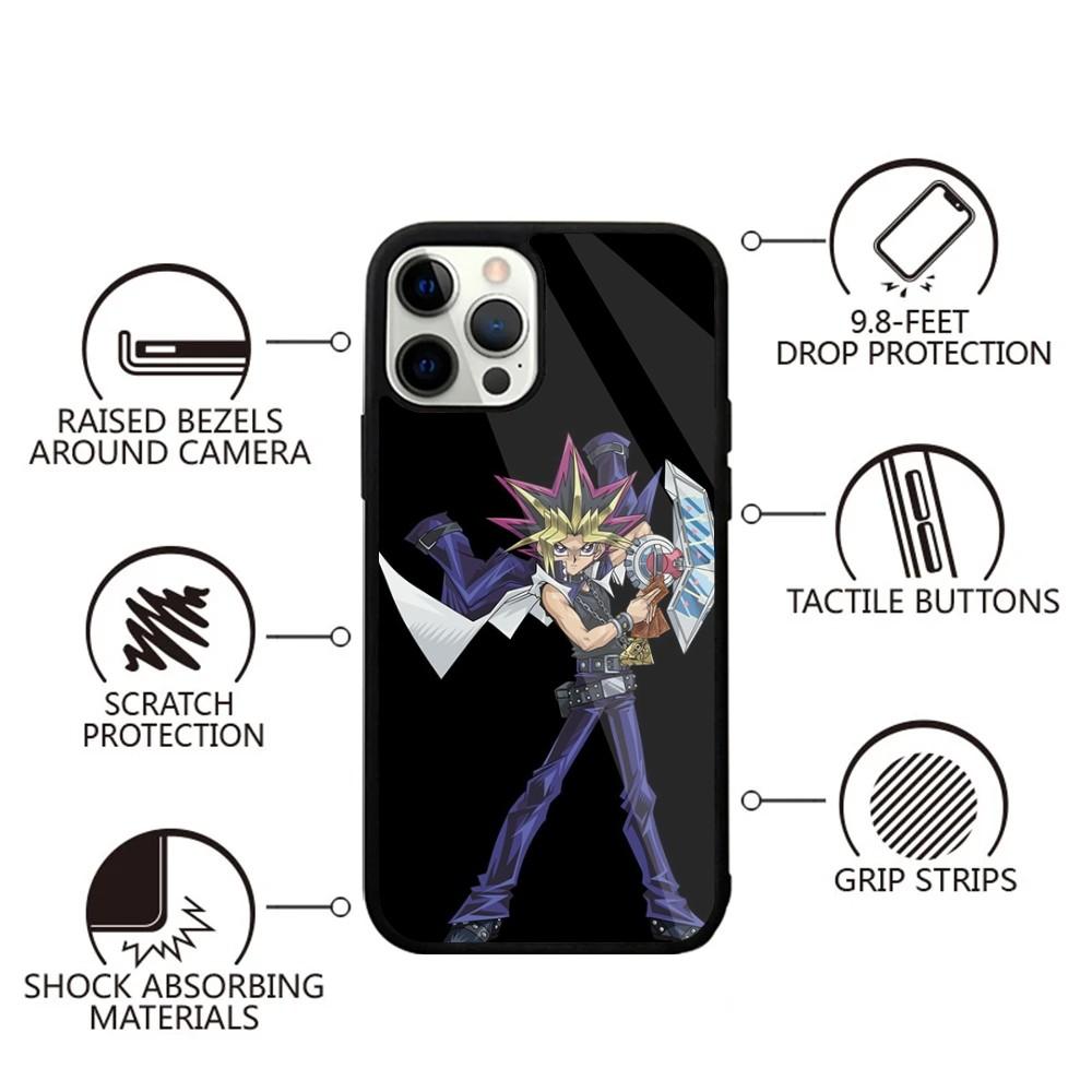 Чехол для телефона аниме Y-Yu-Gi-Oh для iPhone 16,15,14,13,12,11,Plus,Pro,Max,Mini Магнитная беспроводная зарядка Magsafe