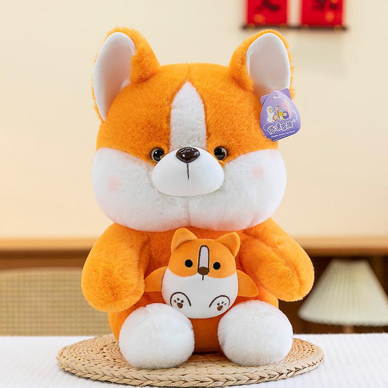 Dog Pig Fox Plush Toy Stuffed Animal Doll Cartoon Decoration Kids Gift Cute
