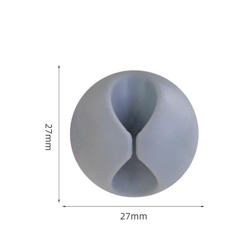 Multi-Hole Self-Adhesive Cable Organizer and Power Cord Holder