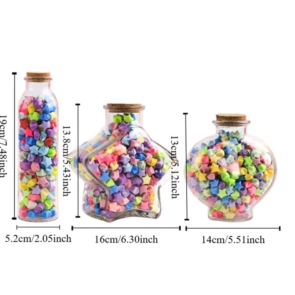 Сделай сам Пятиконечная Звезда Бутылка Желаний Каваи Декоративные Оригами Звезды Бумажные Полоски Декор для Дома Радужный Цвет