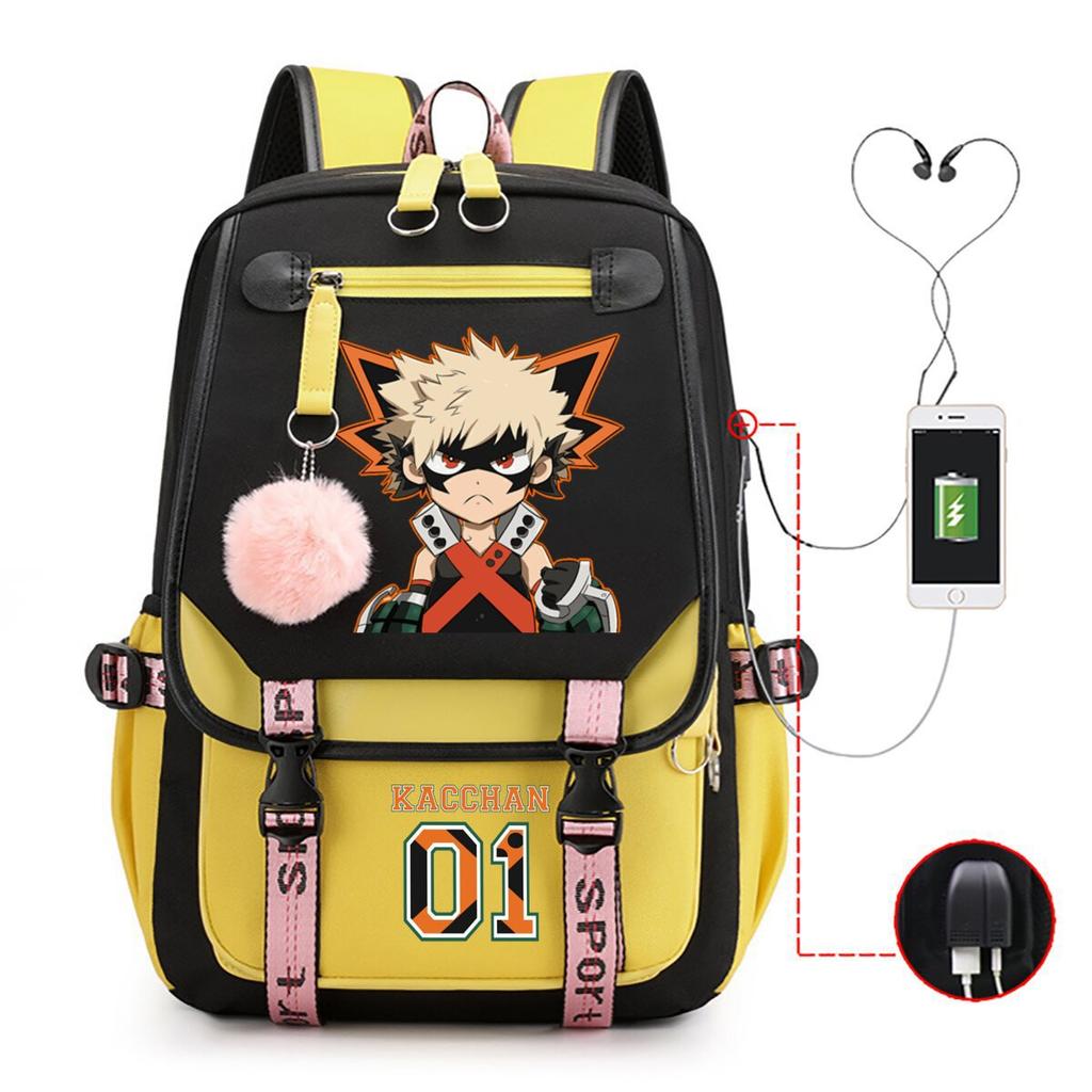 Подростковый тренд анимационный школьный рюкзак корейская версия рюкзак мужской новый контрастный цвет простой ученик средней школы рюкзак