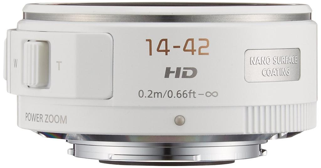 Panasonic Lumix G X Vario PZ Standard Zoom Lens for Micro Four White 14-42mm F3.5-5.6 ASPH./Power O.I.S. Thirds, (H-PS14042-W)