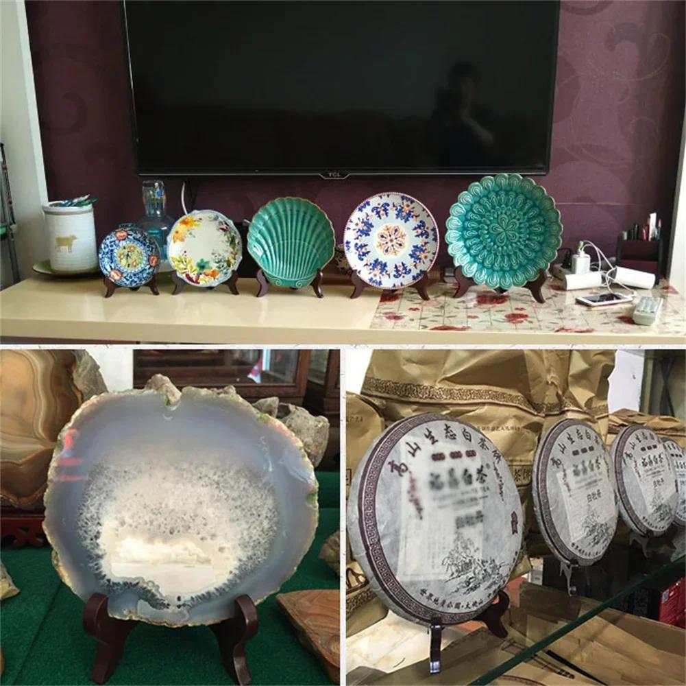 4/5/6/7 дюймовый деревянный мольберт, подставка, складной держатель для тарелок, для свадебного стола, фоторамка, полка для хранения, украшение для дома