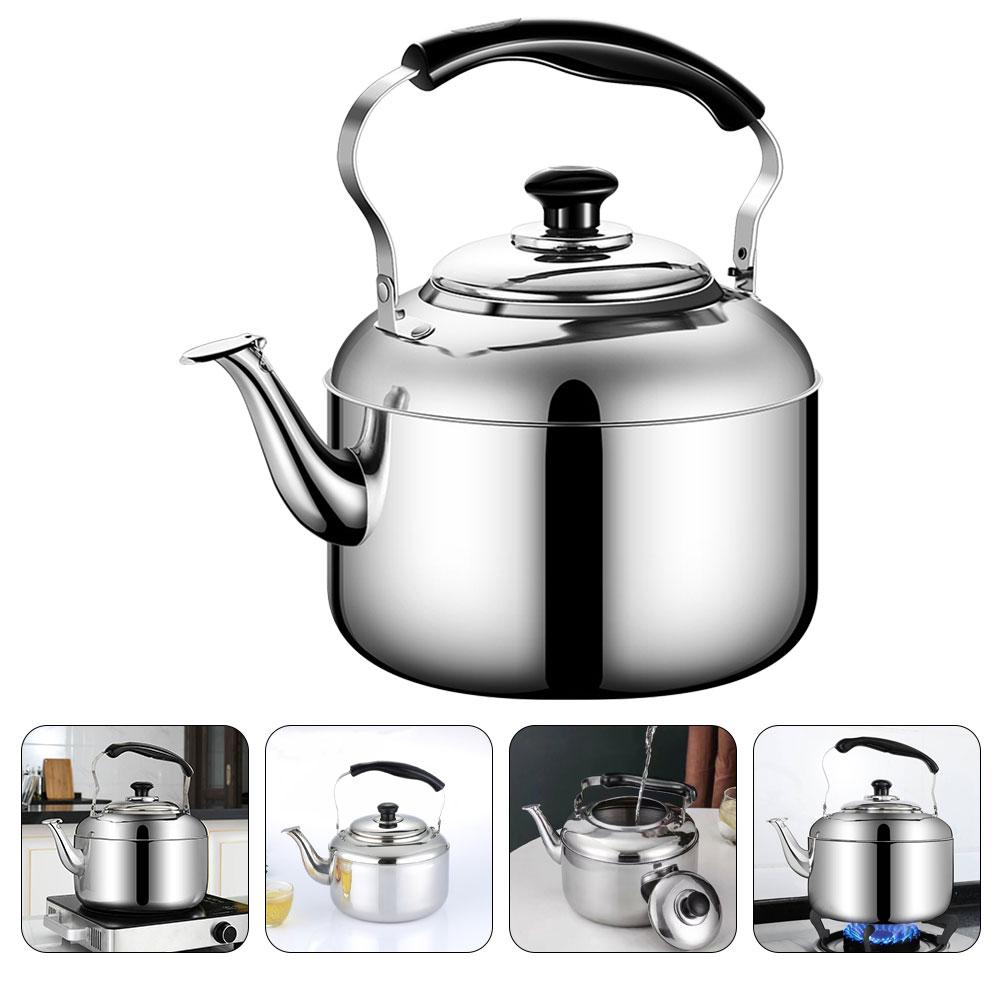 7L Whistling Tea Kettle Teapot Stainless Steel Whistling Tea Pot Metal Stovetop Teapot for Stovetop Induction Stove Top