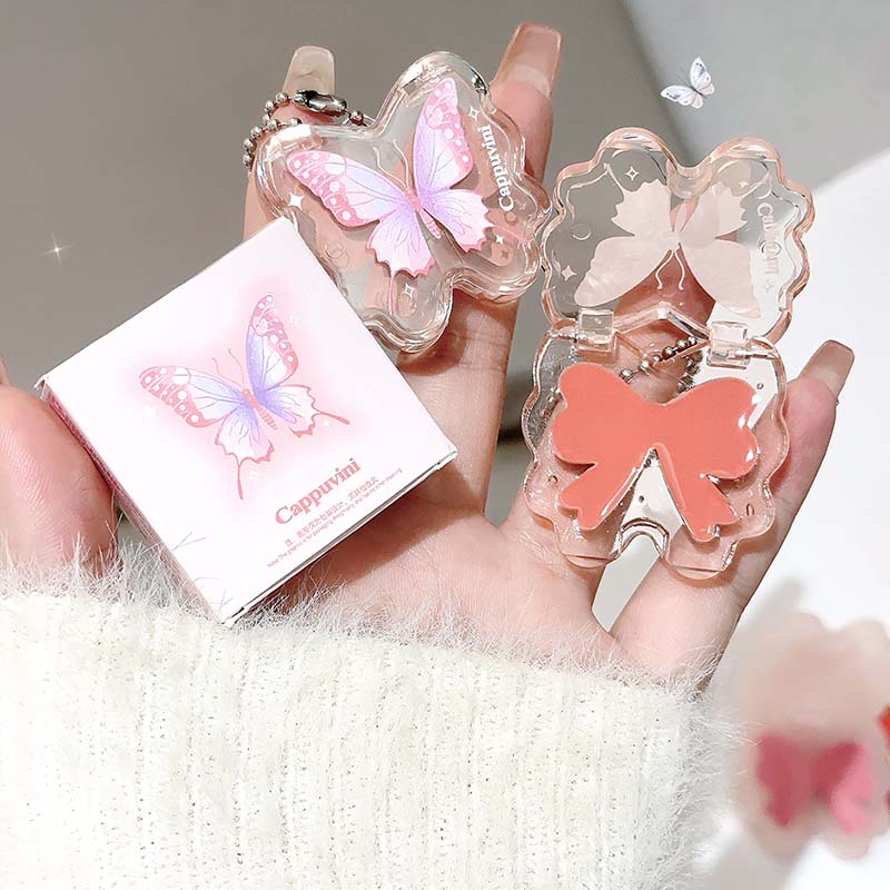 CAPPUVINI Увлажняющие румяна Butterfly Orange