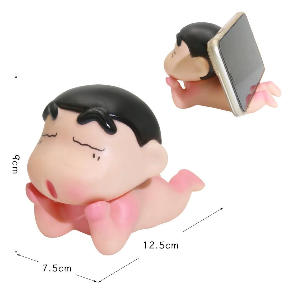 Crayon Shinchan Anime Girl Gift Phone Holder Desktop Decor Pyjama Shinchan Model Toy Figure