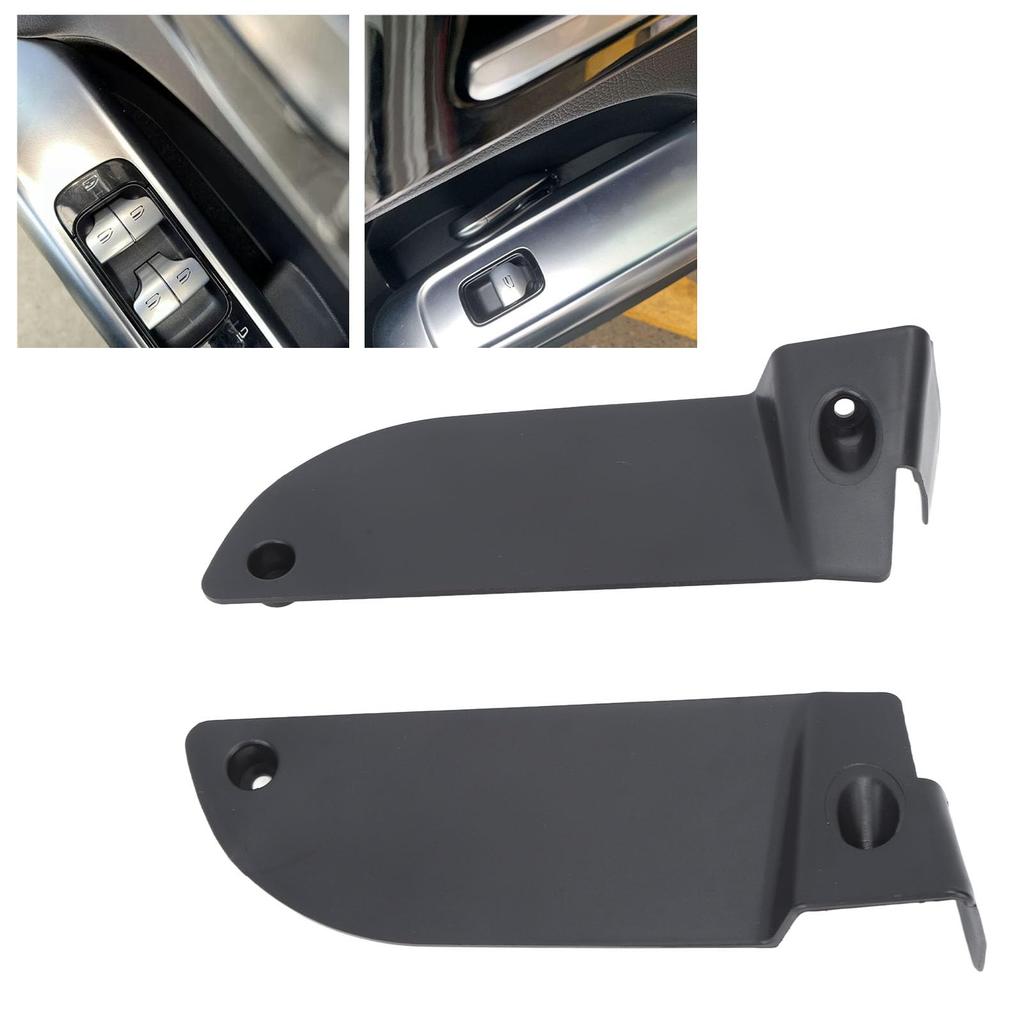 KIMISS Door Organizer Door Side Storage Matte Door Handle Armrest Tray for W206 Tray, 2-Piece Box, Black, Anti-Shock, Anti-Slip C-Class
