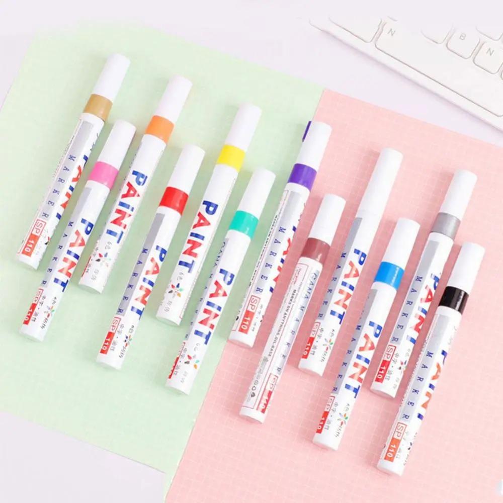 Металлическая ручка для подкраски автомобилей, перманентный золотой маркер для промышленности и искусства, набор маркеров для краски большой емкости