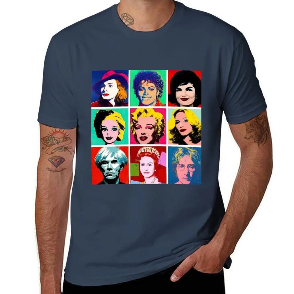 andy warhol pop art, andy warhol vintage, andy warhol artist T-Shirt luxury designer kawaii clothes mens plain t shirts