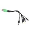 USB 5V Кабель питания для зарядки Быстроразъемный 5V USB на 5.5x2.1mm 4.0x1.7mm 2.0x0.6mm 2.5x0.7mm 3.5x1.35mm для Настольной лампы