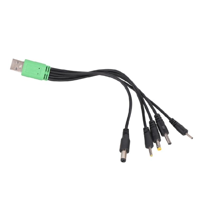 USB 5V Кабель питания для зарядки Быстроразъемный 5V USB на 5.5x2.1mm 4.0x1.7mm 2.0x0.6mm 2.5x0.7mm 3.5x1.35mm для Настольной лампы