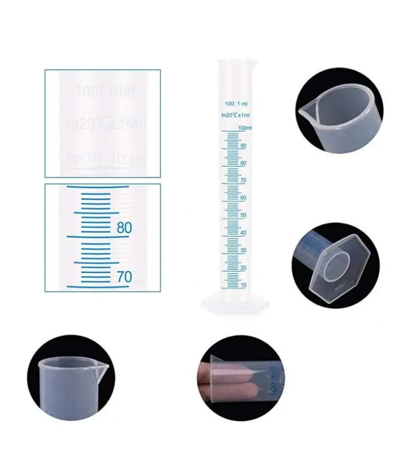 1 шт. 10/25/50/100/250/500 мл пластиковый мерный цилиндр лабораторный градуированный цилиндр химический лабораторный стандартный мерный стакан