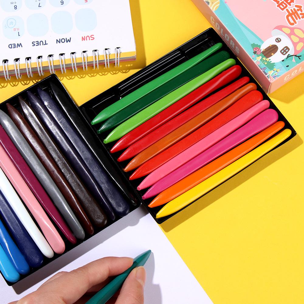 6/12/24/36 Colors Washable Plastic Crayon Oil Painting Stick Early Childhood Education Tools