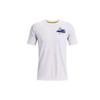 Letter Print Round Neck Basketball Sports Short Sleeve T-Shirt Men Tops White 1372841-100