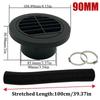 42mm 60mm 75mm 90mm Car Air Diesel Parking Heater 1x Air Outlet Vent + 1x Warm Duct Pipe + 2x Clamps For Webasto Eberspacher