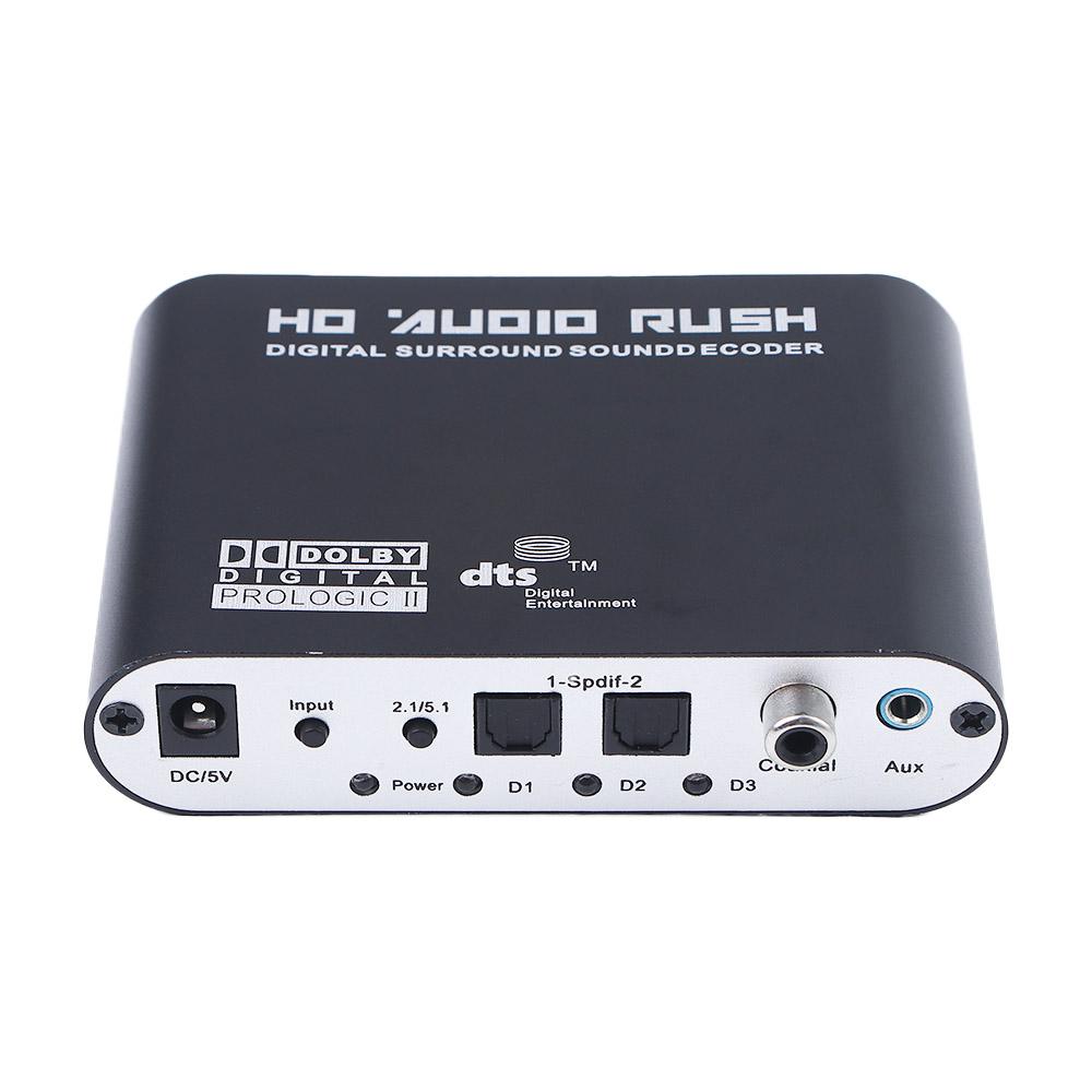 Усилитель DTS AC3 5.1 HD SPDIF Коаксиальный 5.1-канальный ЦАП Конвертер Декодер Усилитель AC3 Аудио Цифро-аналоговый Аудио Декодер