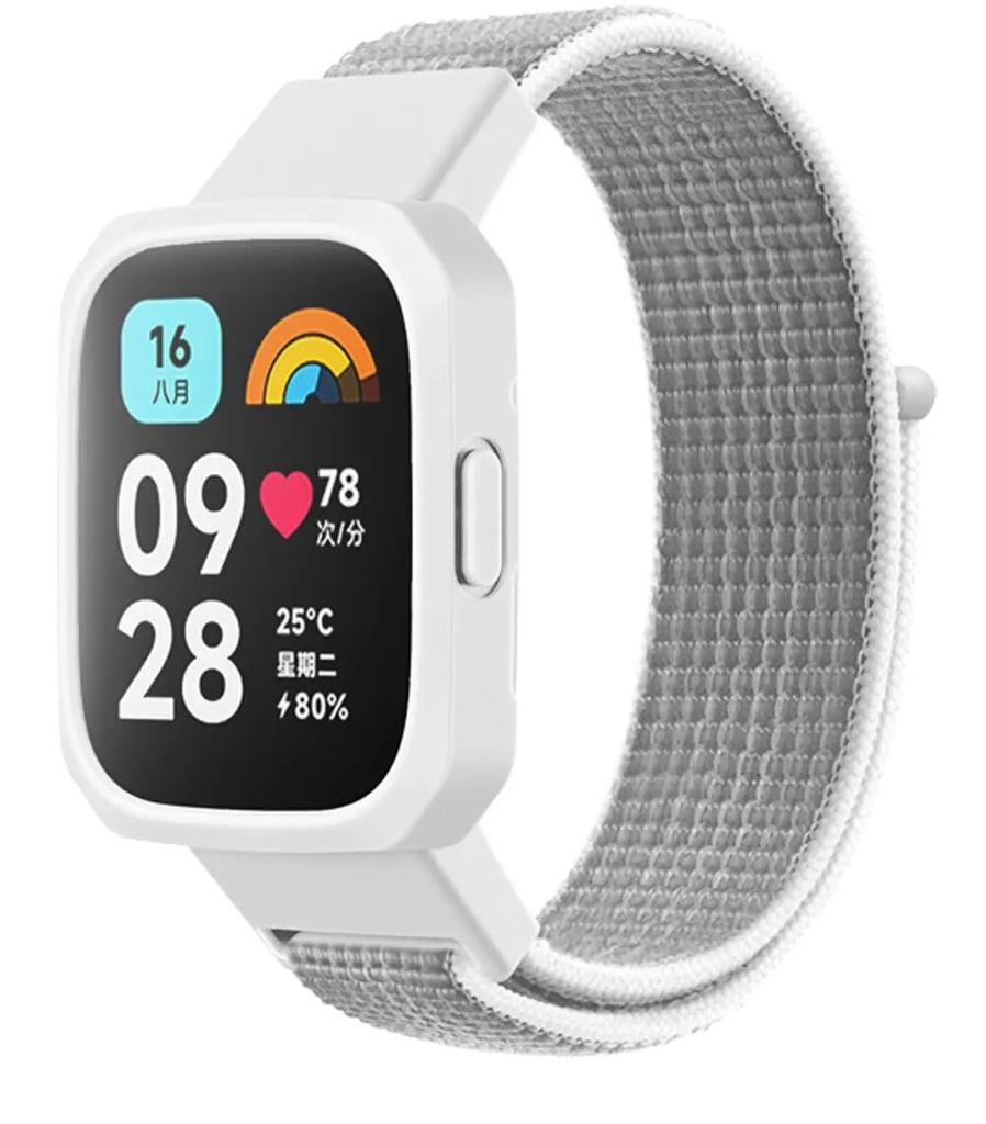 Нейлоновый браслет-петля + чехол для Redmi Watch 3/2/1 Lite, сменный ремешок для смарт-часов Redmi Watch 1/2/Mi Watch Lite, чехол для браслета
