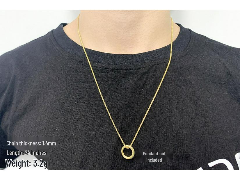 Модное ожерелье из круглых бусин из чистого серебра 999 пробы для мужчин и женщин - Длинная простая цепочка для свитера