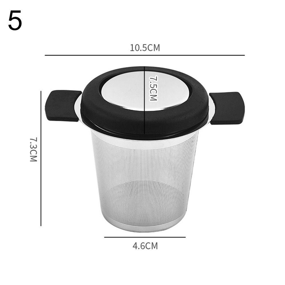 Reusable Infuser Fine Stainless Steel Coffee Lid Leaf Spice Filter Infuser Tea Strainer Filters