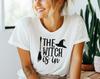 The Witch Is In T-Shirt | Unisex Short Sleeve Tee | Bella Canvas 3001 | Funny Witchcraft Shirt | Witch Broom Salem Shirt | Witchy Gift