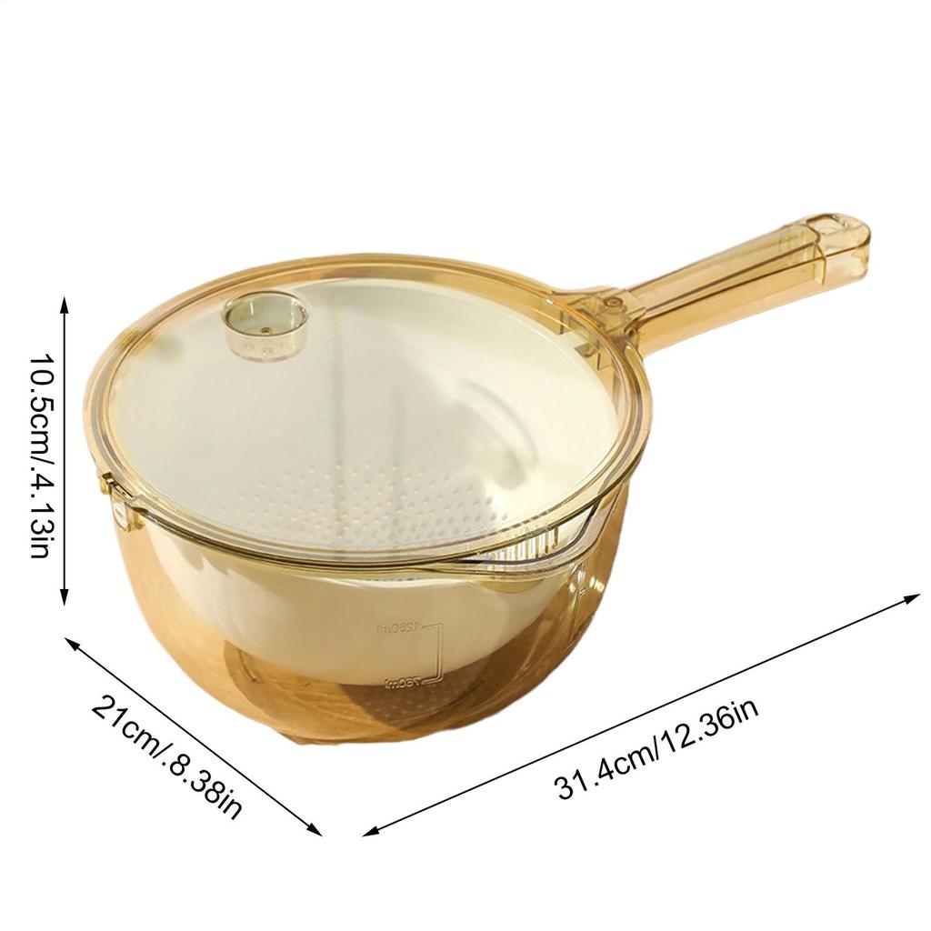 Миска для мытья фруктов Кухонные дуршлаги Дуршлаг с носиком и ручкой для мытья овощей Промывания риса Кухонная ежедневная еда