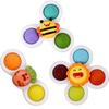 Joy Kids Whirling Suction Rotating Rattle Spinner Bath Toy Toy 3-Piece Set Bee Korean Childrens Toys