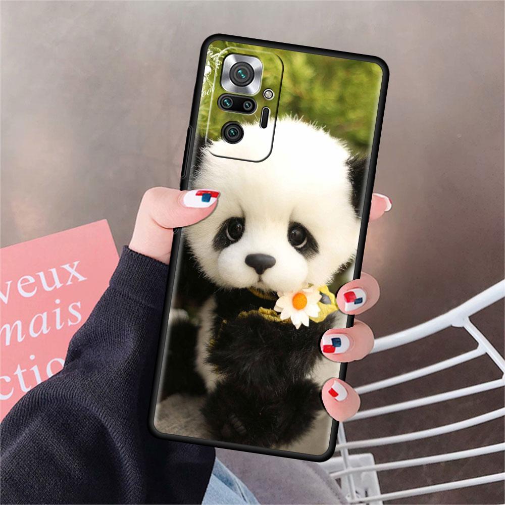Funda для Xiaomi Redmi Note 10 9 11 Pro мягкий чехол для телефона 10S 9S K40 8 9A 9C 9T 7 10C 8T силиконовый чехол милый мультяшный животное панда